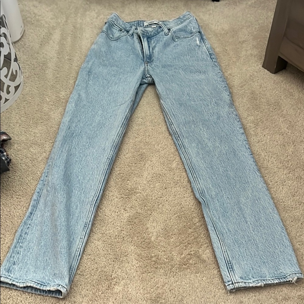 A&F the ‘90s straight ultra high rise CURVE LOVE 00/24 R